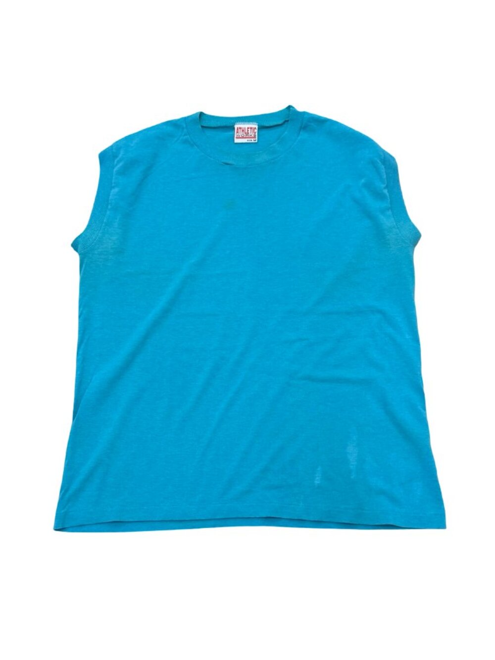 Vintage 80s Athletic Works Cut Off T Shirt Single Stitch USA